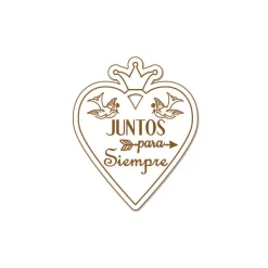 SUPER OFERTA **40%** Silueta Juntos para siempre de Tablero lacado Dayka