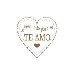 SUPER OFERTA **40%** Silueta Lo eres todo para mi de Tablero lacado Dayka