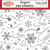 SUPER OFERTA **30%** Stencil Blizzard Magic The Magic of Christmas Echo Park