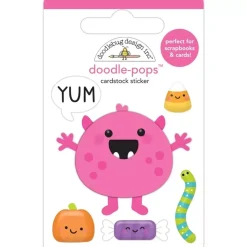 SUPER OFERTA **30%** Sticker 3D Candy Monster Doodlebug