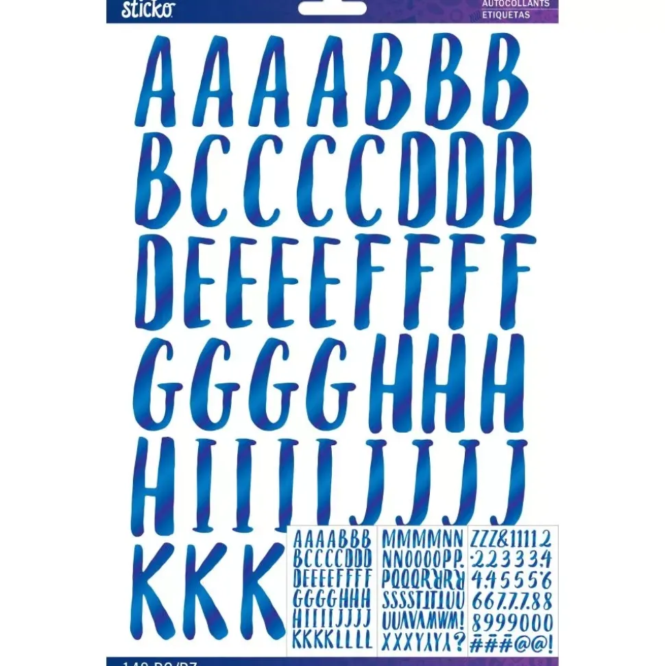 SUPER OFERTA **40%** Stickers Abecedario Blue Le Gourmet Sticko