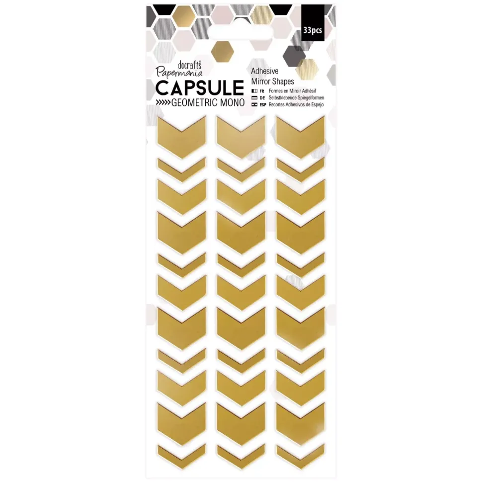 SUPER OFERTA **40%** Stickers de espejo adhesivo Capsule Geometric Mono