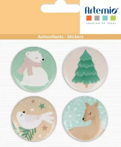 SUPER OFERTA **40%** Stickers Metal Let it Snow Artemio
