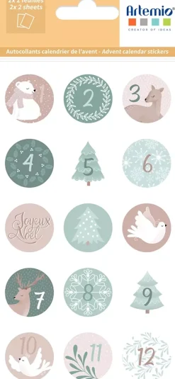SUPER OFERTA **40%** Stickers Números Let it Snow Artemio