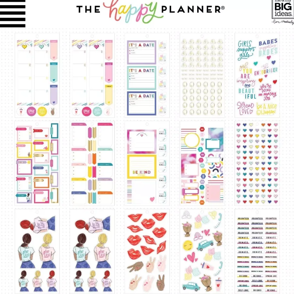 SUPER OFERTA **30%** Super Pack de Stickers Encourager Happy Planner