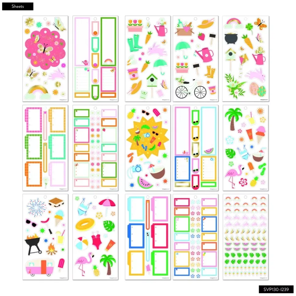 SUPER OFERTA **40%** Super Pack Stickers Seasonal Classics Classic Happy Planner