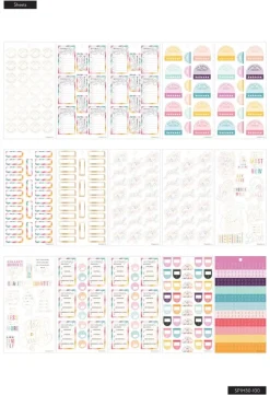 SUPER OFERTA **40%** Super Pack de Stickers Save Now Spend Later Happy Planner