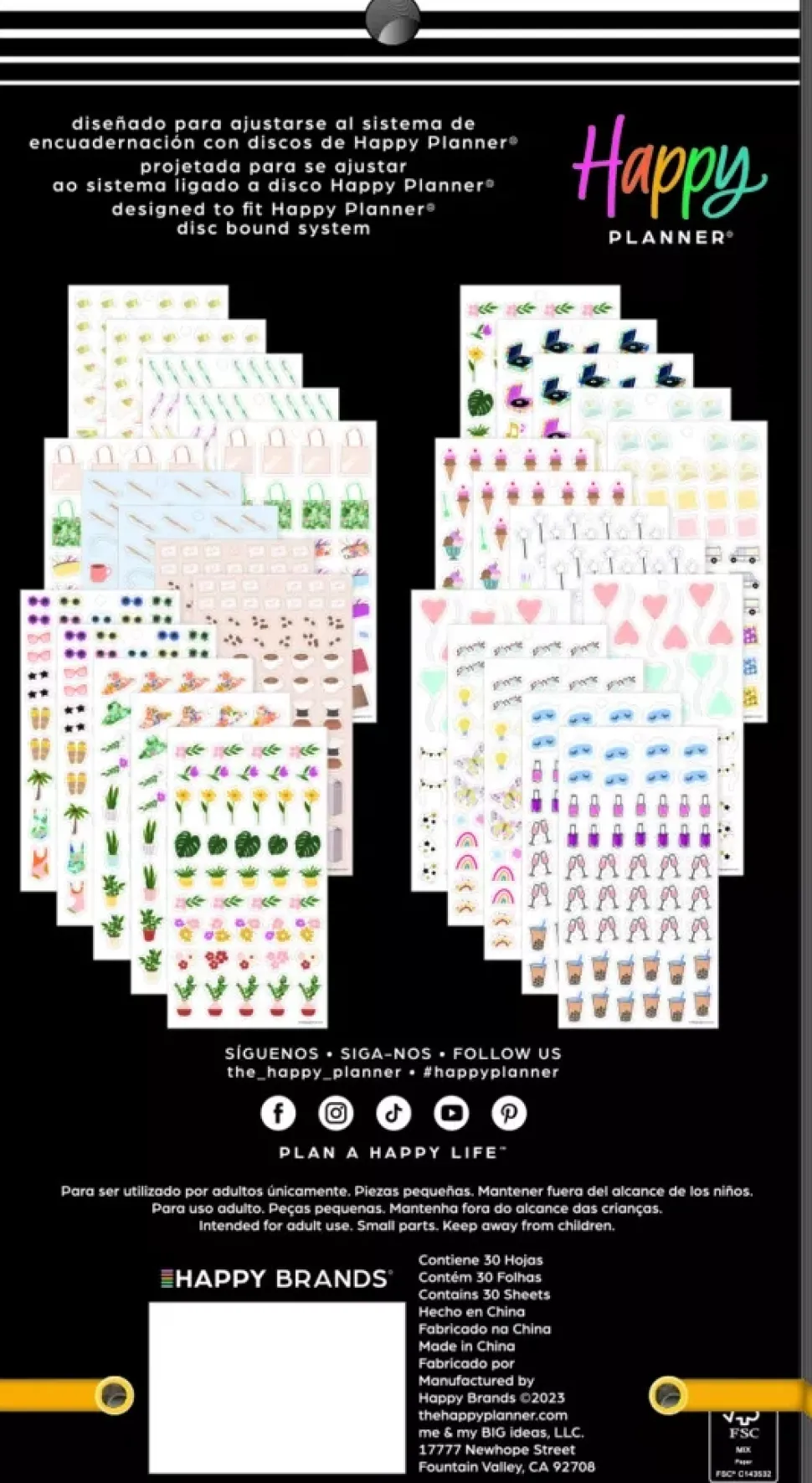 SUPER OFERTA **40%** Super Pack Stickers Everyday Icons Classic Happy Planner