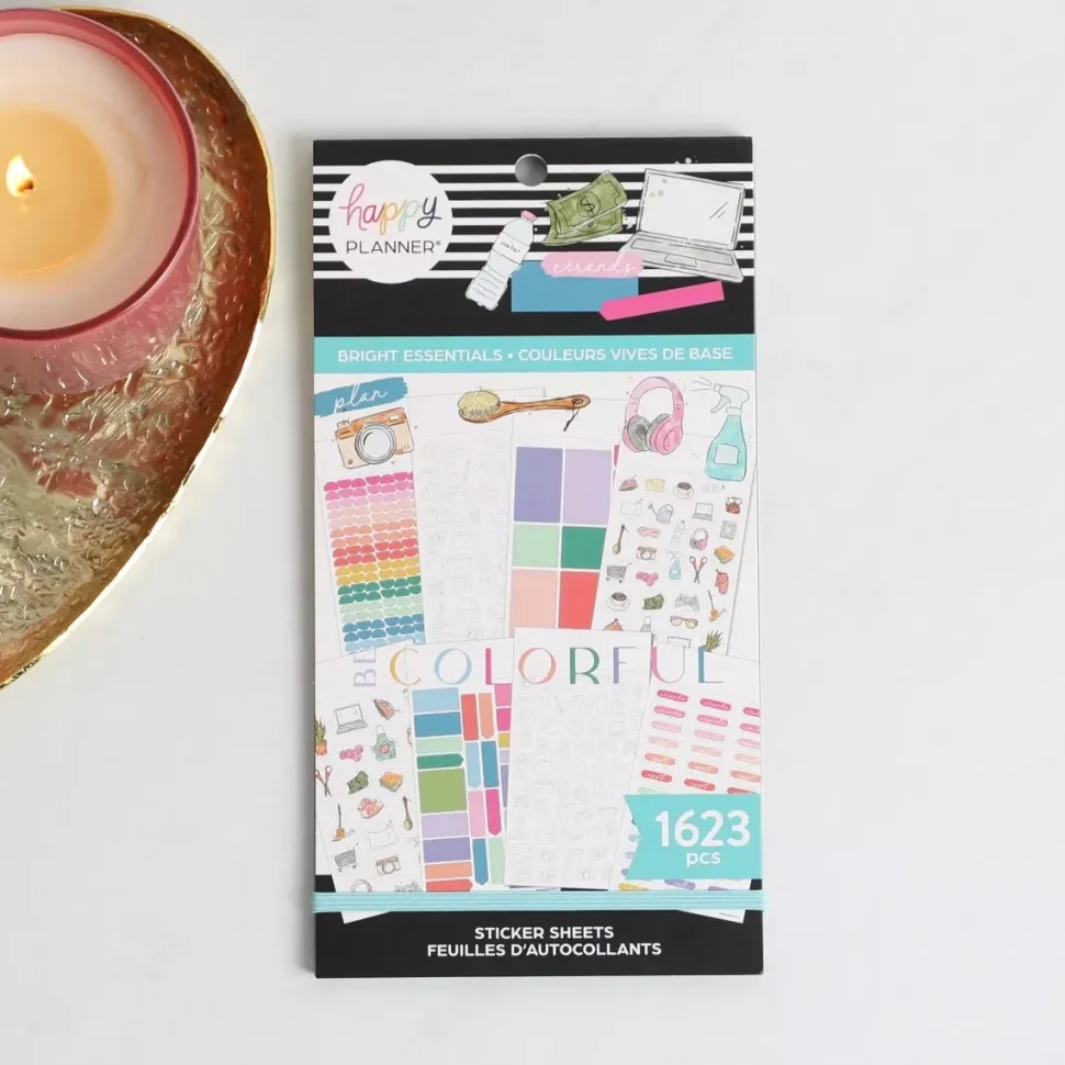 SUPER OFERTA **40%** Super Pack Stickers Bright Essentials Happy Planner