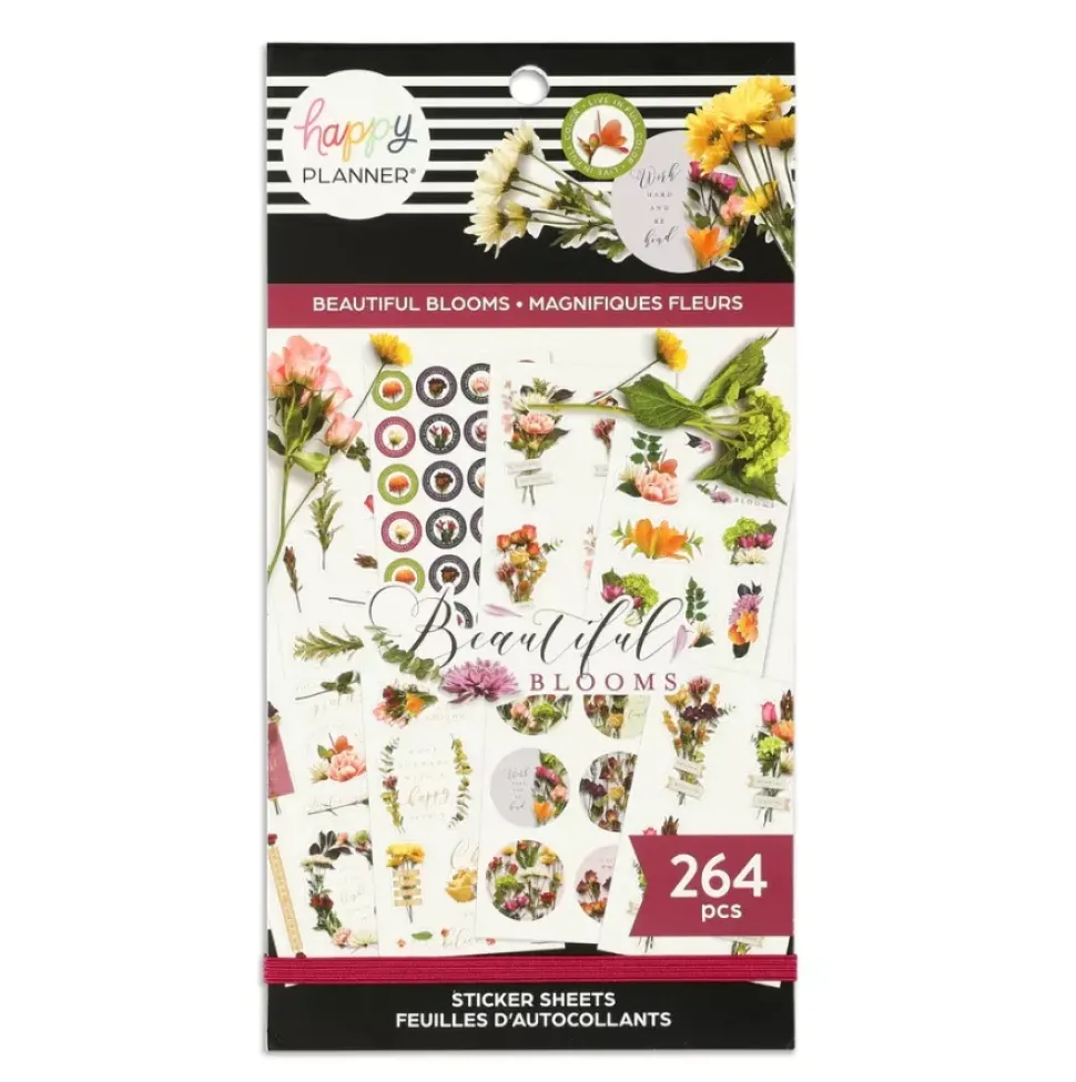 SUPER OFERTA **40%** Super Pack Stickers Beautiful Blooms Happy Planner