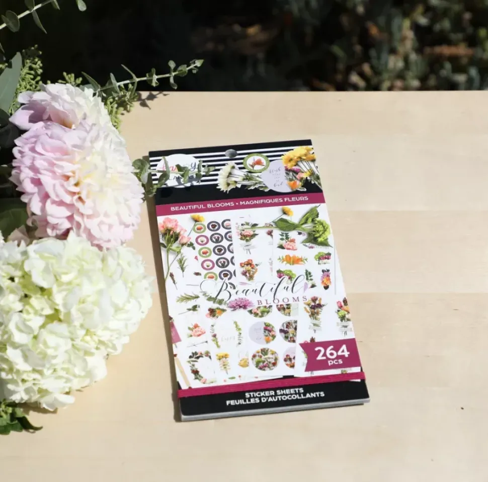 SUPER OFERTA **40%** Super Pack Stickers Beautiful Blooms Happy Planner