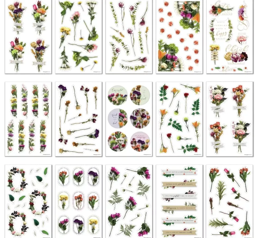 SUPER OFERTA **40%** Super Pack Stickers Beautiful Blooms Happy Planner