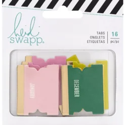 SUPER OFERTA **40%** Tabs mensuales Color Fresh Heidi Swapp