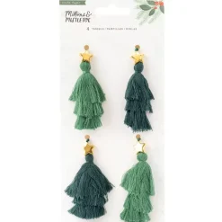 SUPER OFERTA **40%** Tassels Mittens & Mistletoe Crate Paper