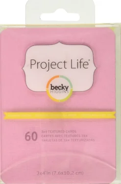 SUPER OFERTA **40%** Textured Cardstock Project Life 3"x4" Sunshine Edition