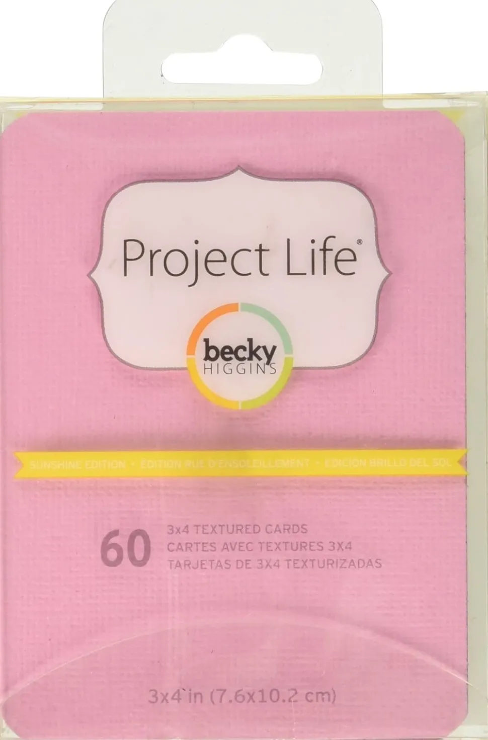 SUPER OFERTA **40%** Textured Cardstock Project Life 3"x4" Sunshine Edition