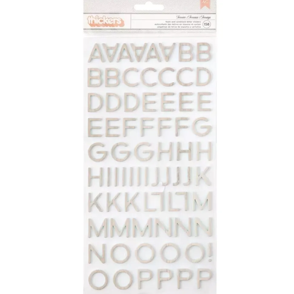 SUPER OFERTA **40%** Thickers Abecedario Gingham Garden Crate Paper