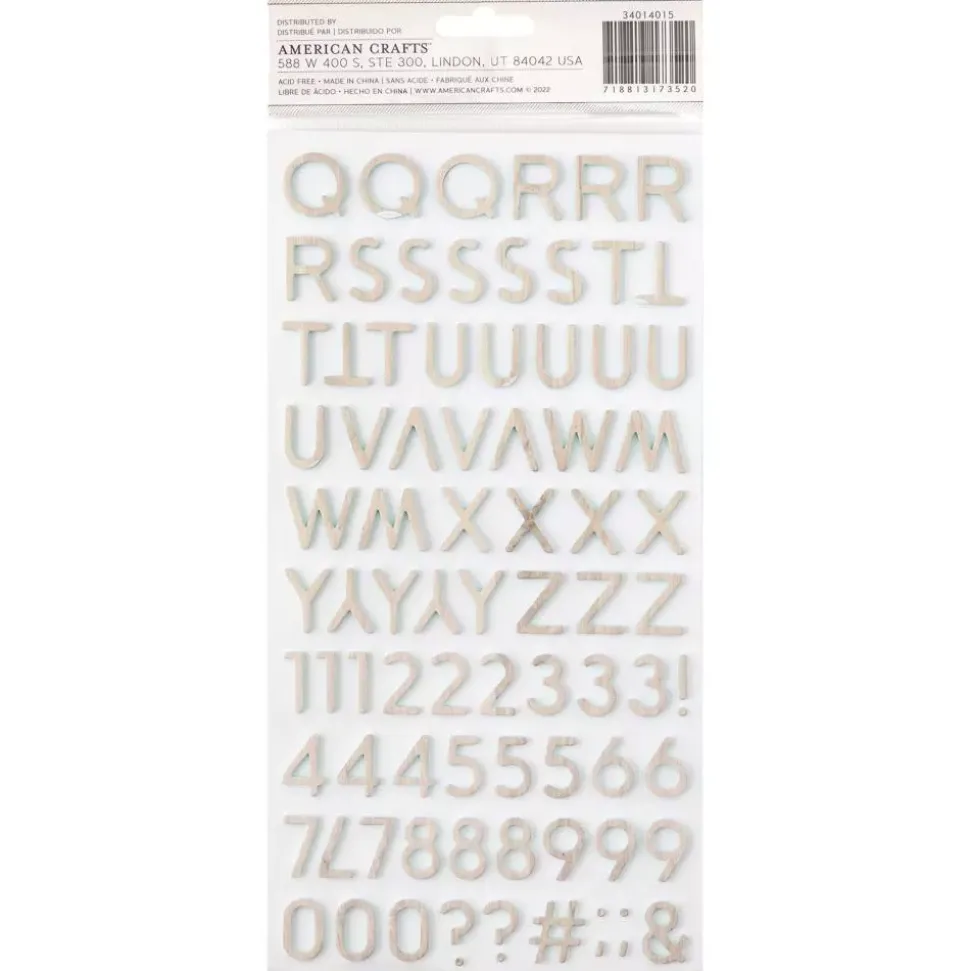 SUPER OFERTA **40%** Thickers Abecedario Gingham Garden Crate Paper