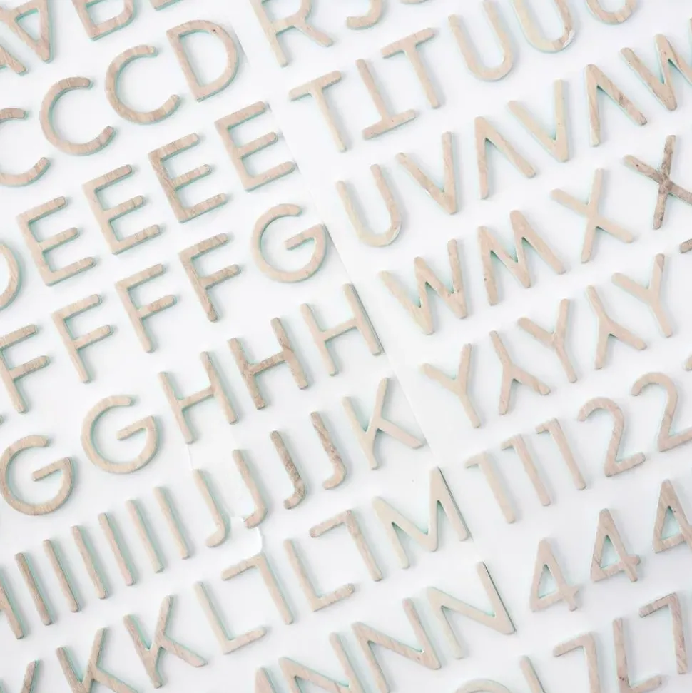 SUPER OFERTA **40%** Thickers Abecedario Gingham Garden Crate Paper