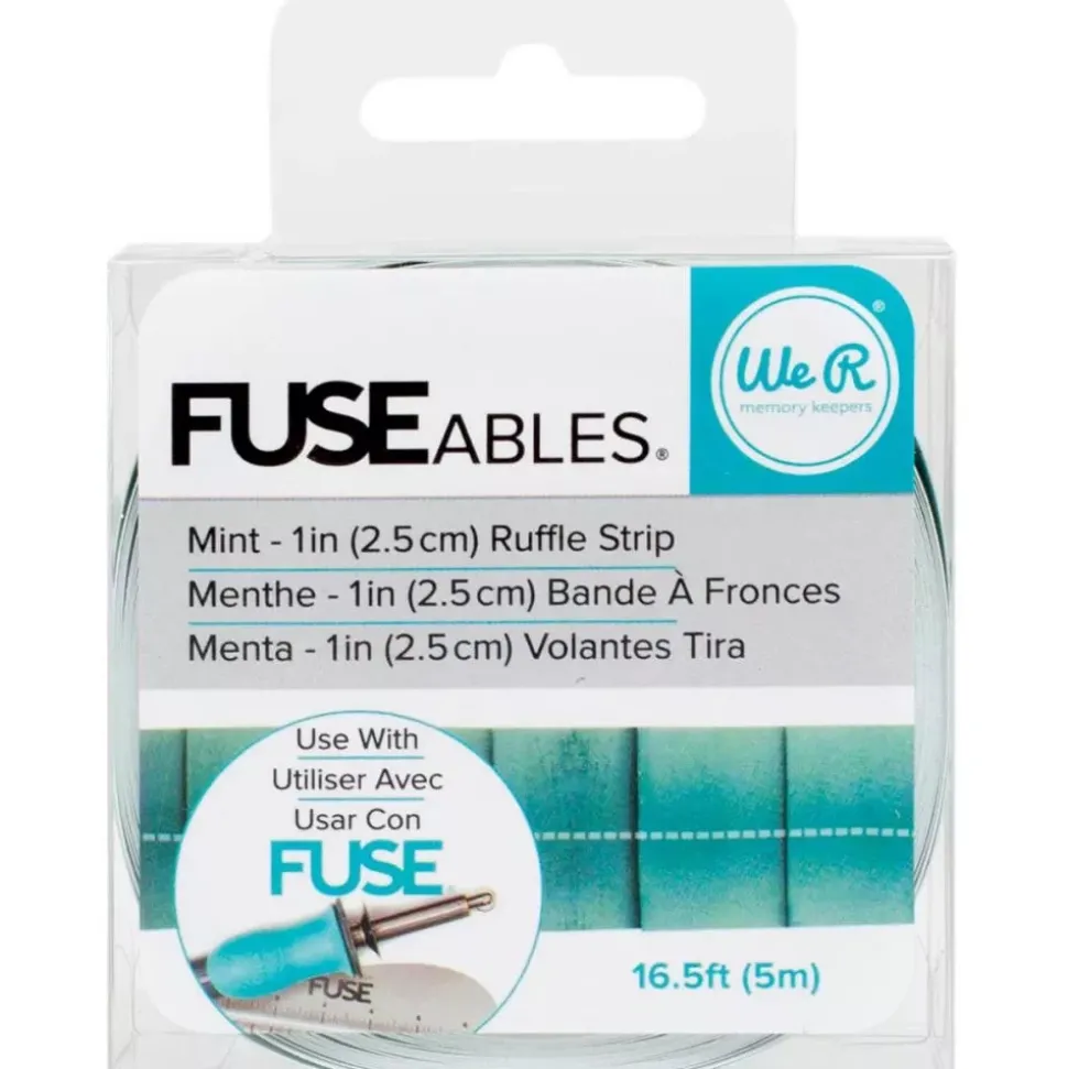 SUPER OFERTA **40%** Tira de volantes color menta FUSEables