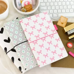 SUPER OFERTA **60%** Traveler's Midori PocketStyle Pink Bows Freckled Fawn