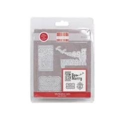 SUPER OFERTA **60%** Troquel Christmas Sentiments First Edition para Sizzix