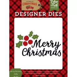 SUPER OFERTA **30%** Troquel Merry Christmas Holly Echo Park para Sizzix