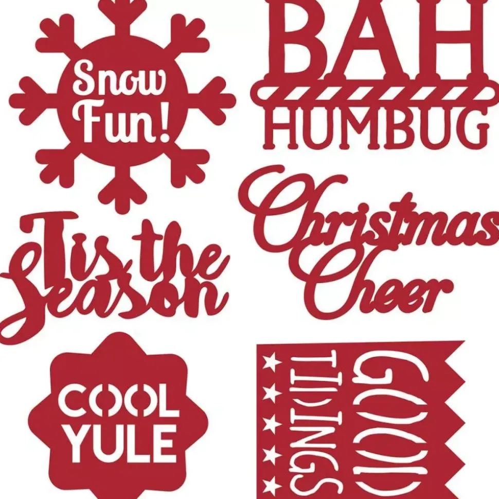 SUPER OFERTA **60%** Troquel Navidad Sentimientos originales First Edition para Sizzix