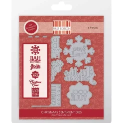 SUPER OFERTA **60%** Troquel Navidad Sentimientos originales First Edition para Sizzix