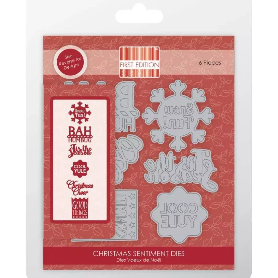 SUPER OFERTA **60%** Troquel Navidad Sentimientos originales First Edition para Sizzix