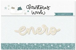 SUPER OFERTA **40%** Troquelado de madera Enero Christmas Wish Gigietmoi