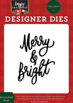 SUPER OFERTA **30%** Troqueles Merry & Bright Happy Christmas Carta Bella