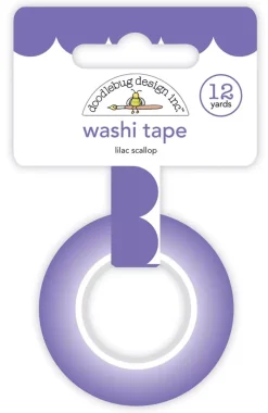 SUPER OFERTA **30%** Washi Tape Lilac Scallop Doodlebug