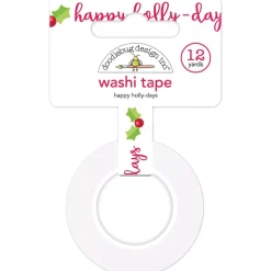 SUPER OFERTA **30%** Washi tape Happy Holly-Days Doodlebug