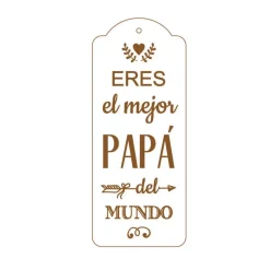 SUPER OFERTA **40%**Silueta Eres el mejor papá de Tablero lacado Dayka