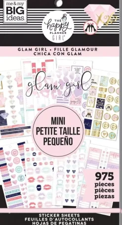 Super Pack de Mini Stickers Glam Girl Happy Planner