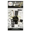 Super Pack Stickers Black & Gold Happy Planner