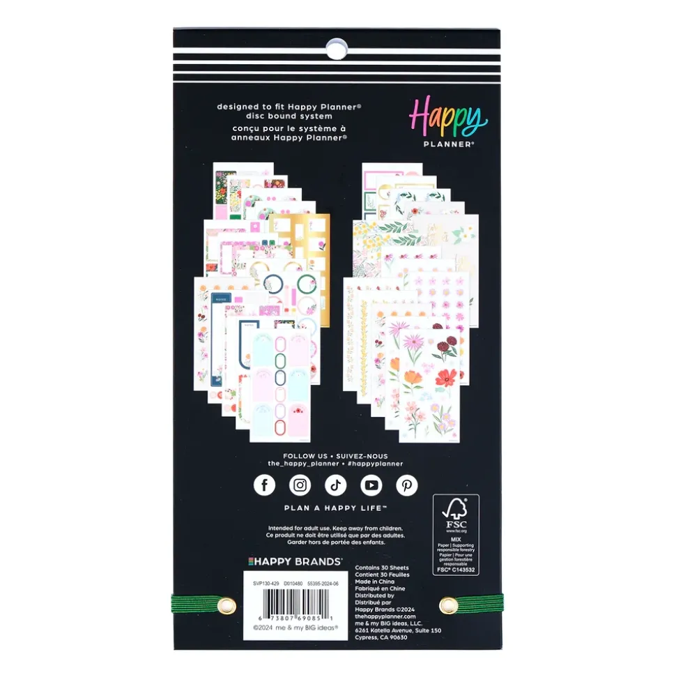 Super Pack Stickers Blooming Bouquet Happy Planner