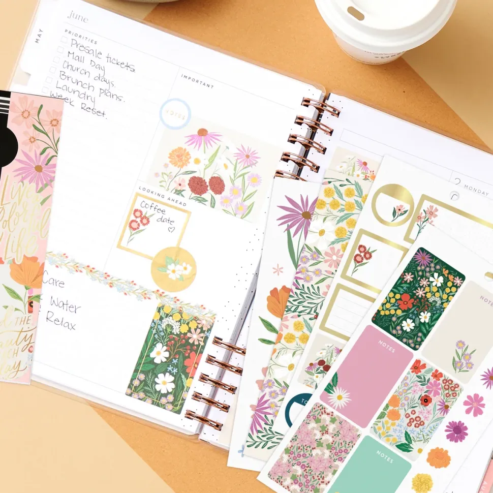 Super Pack Stickers Blooming Bouquet Happy Planner