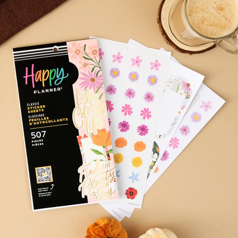 Super Pack Stickers Blooming Bouquet Happy Planner