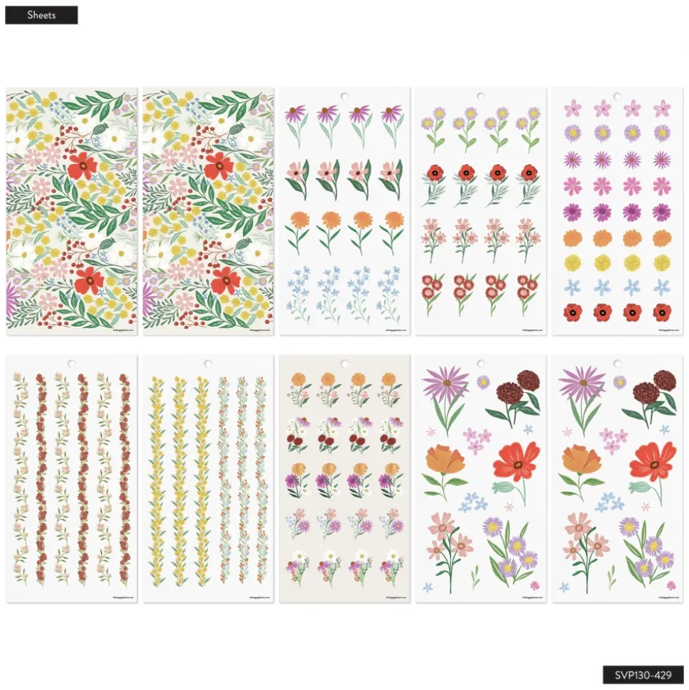 Super Pack Stickers Blooming Bouquet Happy Planner