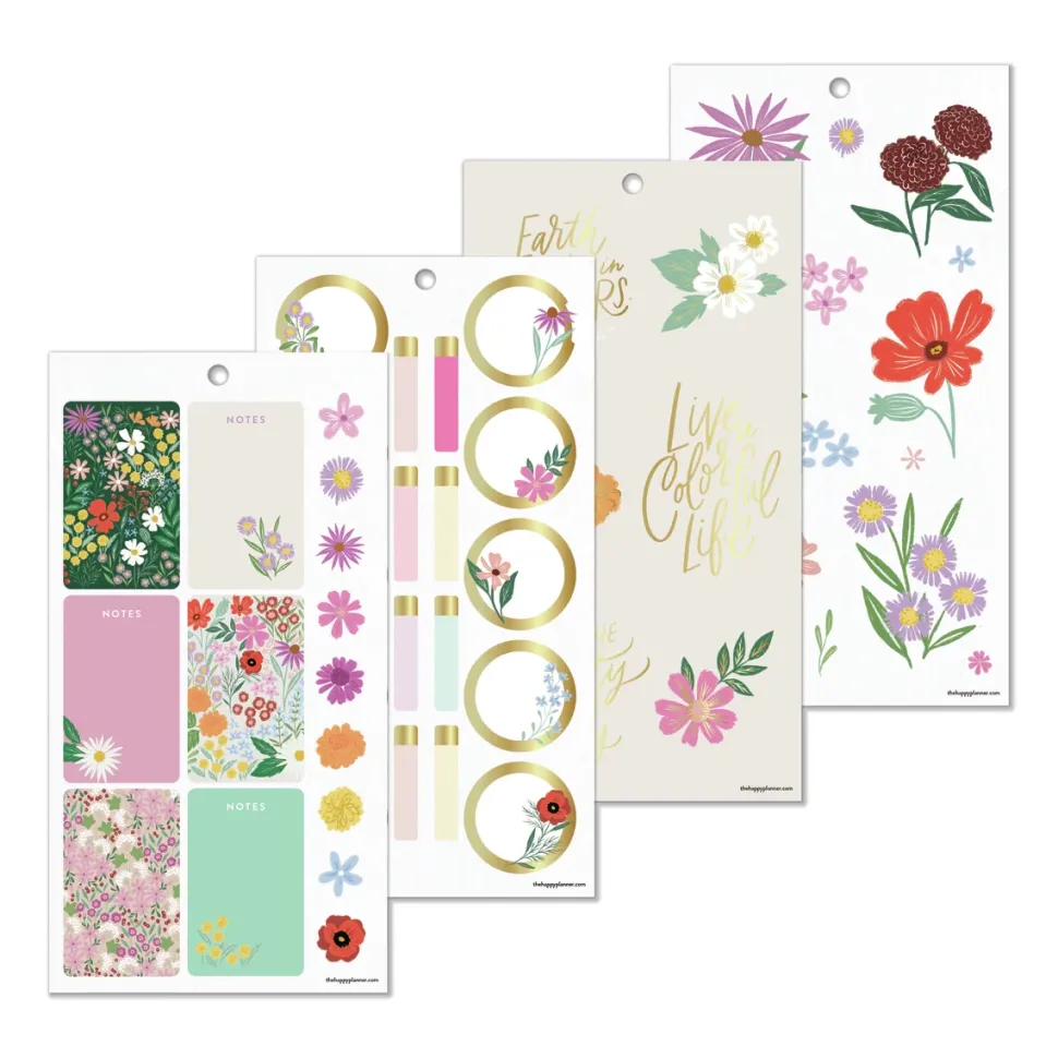 Super Pack Stickers Blooming Bouquet Happy Planner