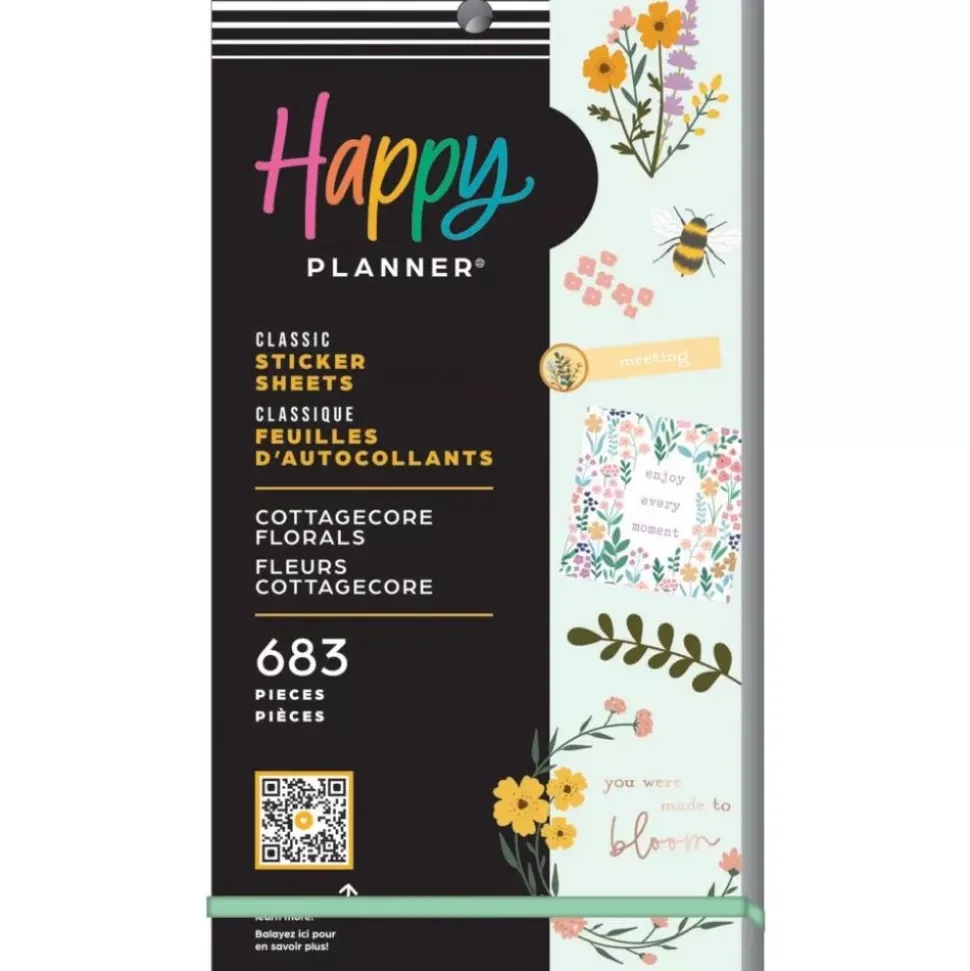Super Pack Stickers Cottagecore Florals Classic Happy Planner
