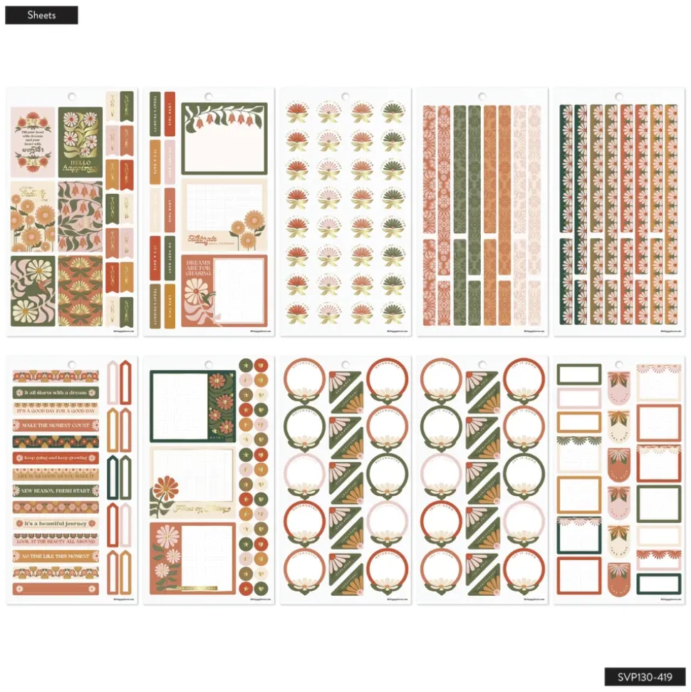 Super Pack Stickers Desert Rose Happy Planner