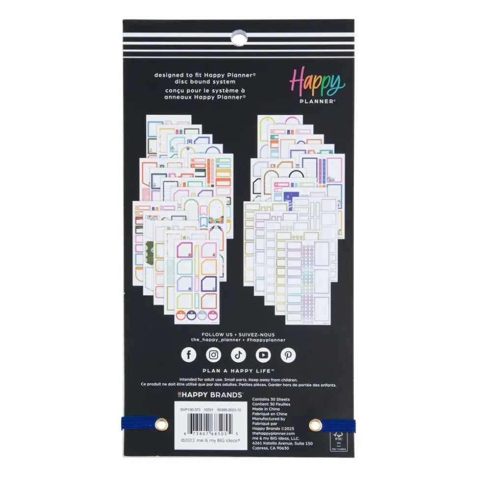 Super Pack Stickers Essential Boxes Happy Planner