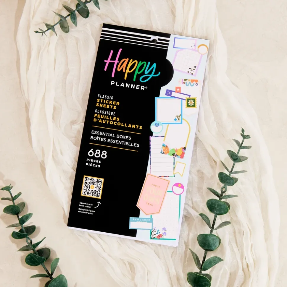 Super Pack Stickers Essential Boxes Happy Planner