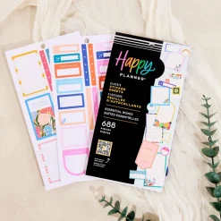 Super Pack Stickers Essential Boxes Happy Planner