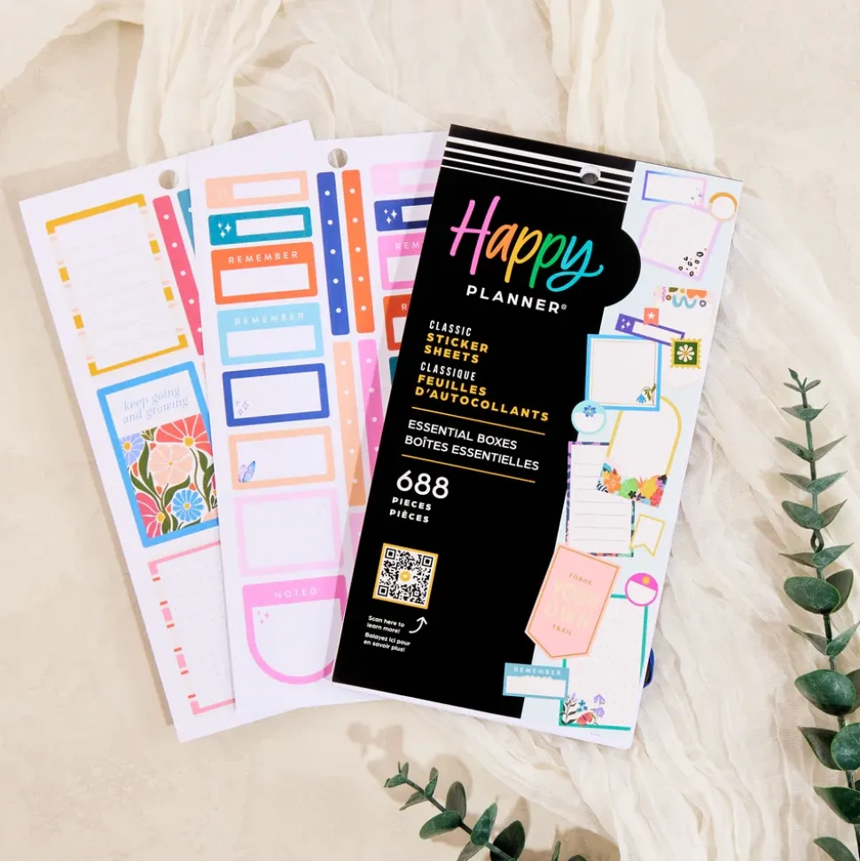 Super Pack Stickers Essential Boxes Happy Planner