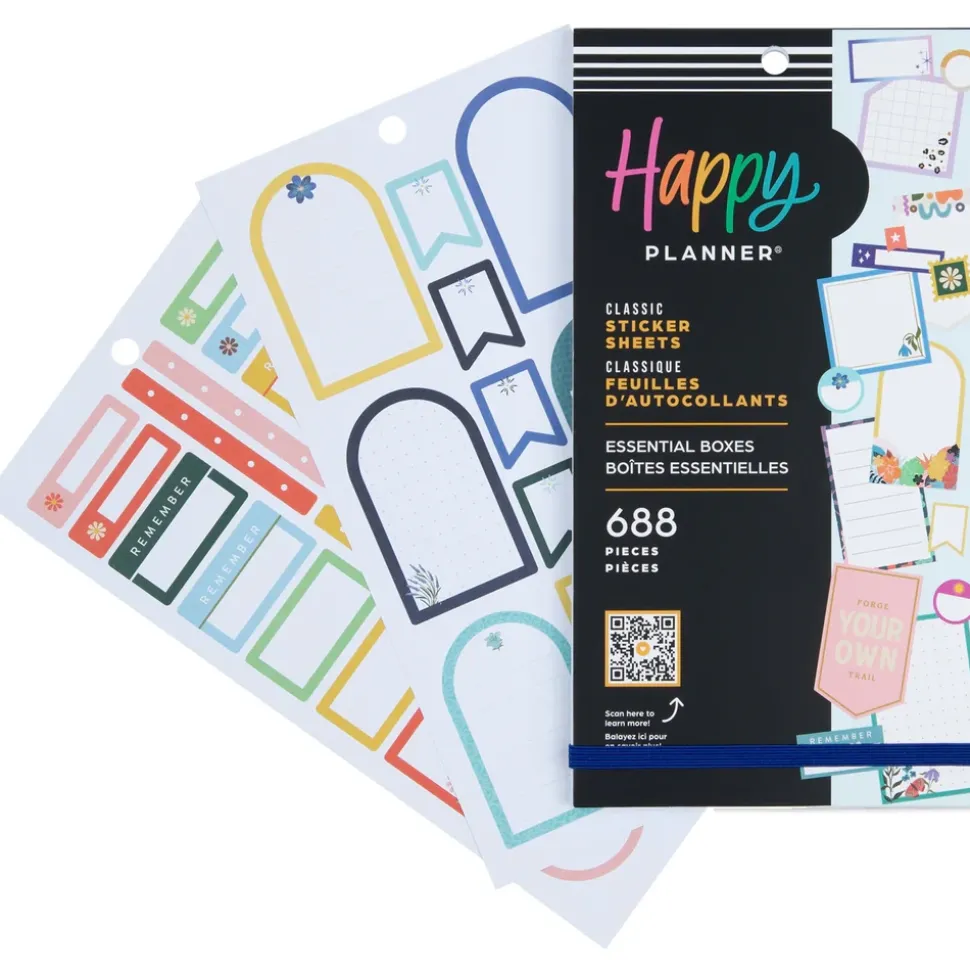 Super Pack Stickers Essential Boxes Happy Planner
