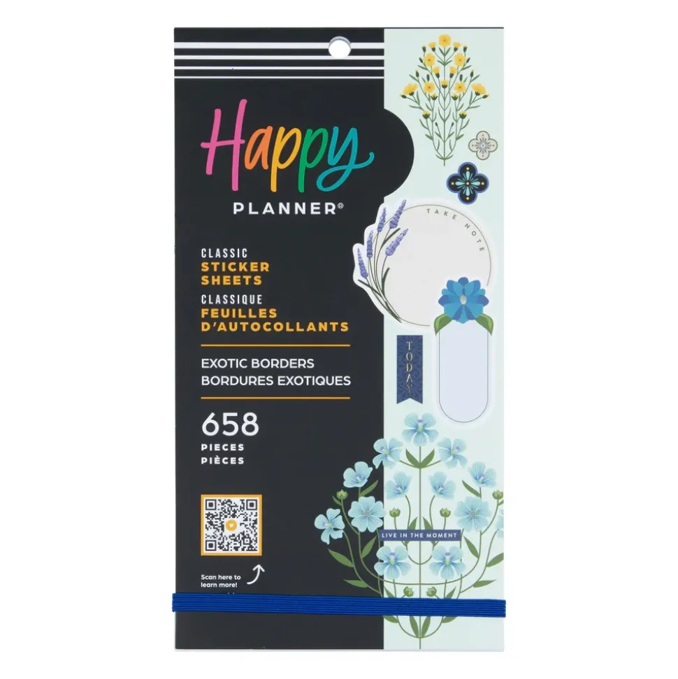 Super Pack Stickers Exotic Borders Happy Planner